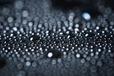 Su damlalarıyla soyut bokeh arkaplanı.