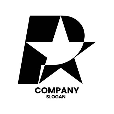 P logo with star shape