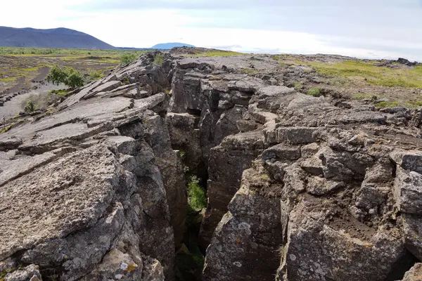 stock image Eurasian and North American Tectonic plate in Iceland . C9086BD3 High quality photo