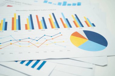 Grafik kağıdı. Finans, hesap, istatistik, yatırım veri ekonomisi, borsa işi.