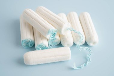 Kadın hijyen için Tampon hijyeni adet döngüsünü korur.