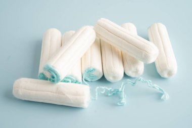 Kadın hijyen için Tampon hijyeni adet döngüsünü korur.