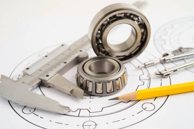 Metal top bermanlı mühendislik ve hassas aletler, mekanik endüstriyel.