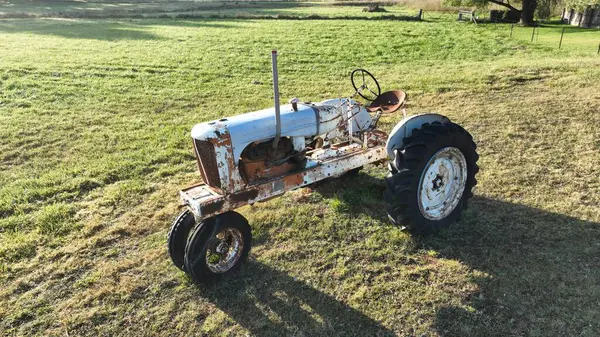 Charming Antique Farm Tractor at Dawn
