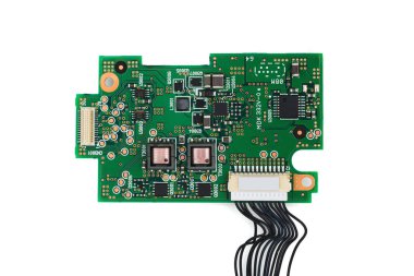 Elektronik panoya yakın çekim, makro detay