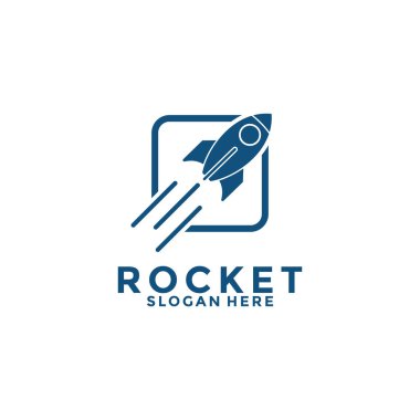 rocket launch vector logo design, simple modern rocket logo design inspiration