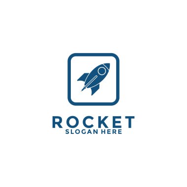 rocket launch vector logo design, simple modern rocket logo design inspiration