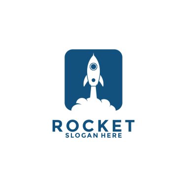 Rocket Logo icon vector template, Rocket Launch logo design inspiration