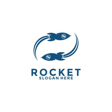 Rocket Logo icon vector template, Rocket Launch logo design inspiration