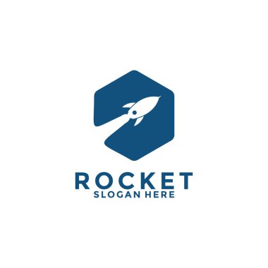 Rocket Logo icon vector template, Rocket Launch logo design inspiration