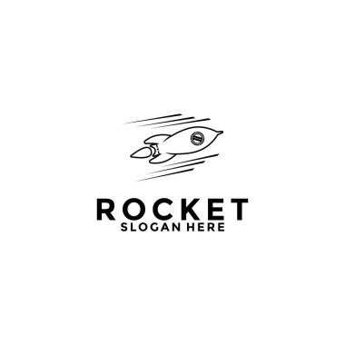 Rocket Logo icon vector template, Rocket Launch logo design inspiration