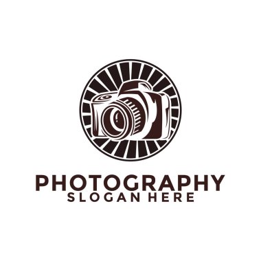 Vintage Photography logo vector, Elegant Camera logo template