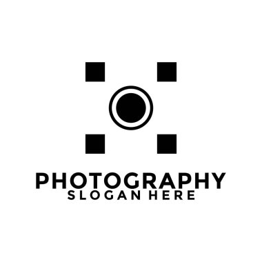 Photography logo vector, Lens Camera Photography logo template