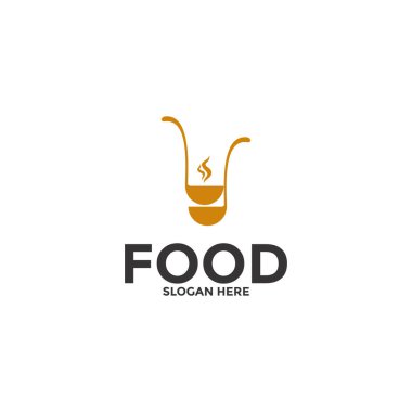 Food logo vector, creative food logo design template