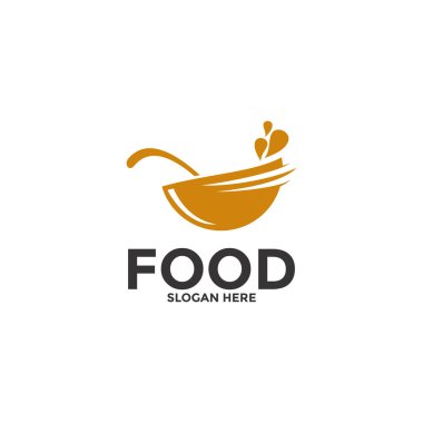 Food logo vector, creative food logo design template