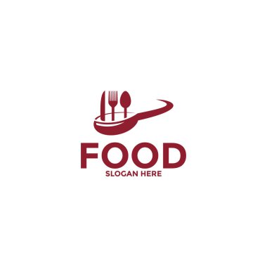 Food logo vector, creative food logo design template