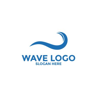 wave vector logo concept design template
