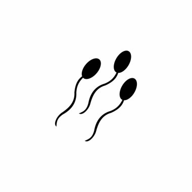 Sperm vektör simgesi, Anatomi Vektörü Simgeleri. İnsan Organı vektör simgesi