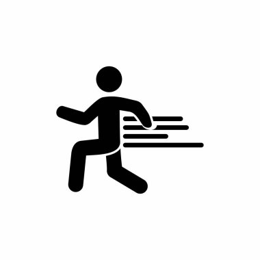 İnsanlar spor salonu ve spor ikonu, sağlıklı vücut ve zihin ikonu, yassı bir tasarımda sağlıklı vücut ikonu