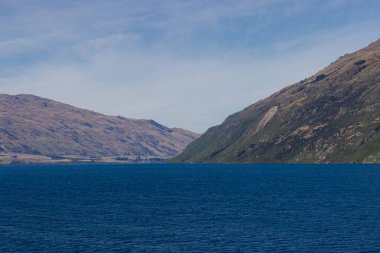 Meşgul Lakeside Kasabası Yeni Zelanda Limanı Hareketi