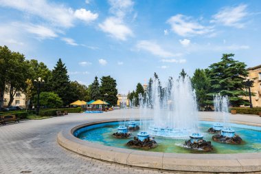 Stalin Park, Stalin Müzesi ve Gori, Georgia 'daki doğum yeri. Gori, Joseph Stalin 'in doğduğu şehirdir..