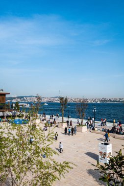 İstanbul, Türkiye Nisan 2022: İstanbul 'un yeni gemi limanı Galata, Karaköy kıyılarında 2021 yılında açıldı.