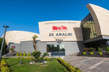 Gaziantep, Türkiye - Mayıs 2022: Gazizantep, Türkiye 'deki Panorama Müzesi (Gaziantep Savunma ve Kahramanlık Panoroma Müzesi).