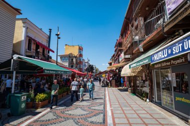 Edirne, Turkey - September 2022: Edirne downtown street view in the city of Edirne, Turkey. Edirne is major a city in the northwest of Turkey