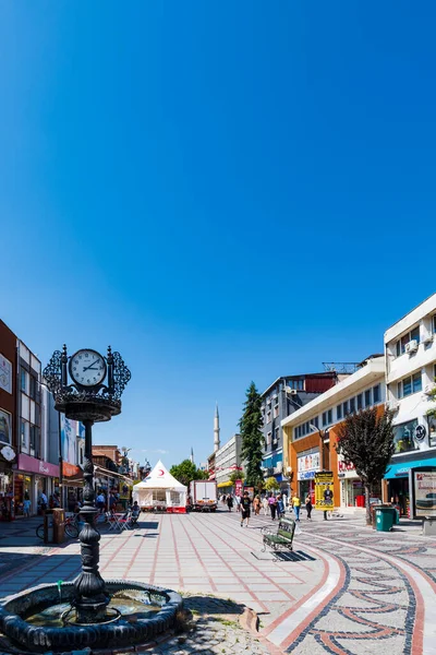Edirne, Turkey - September 2022: Edirne downtown street view in the city of Edirne, Turkey. Edirne is major a city in the northwest of Turkey