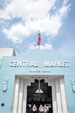 Kuala Lumpur, Malezya - Aralık 2022: Merkezi Pazar ve ünlü Art Deco tarzı binada imza. Kuala Lumpur 'un popüler turistik merkezi