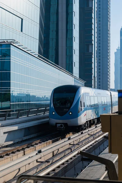 Dubai Verenigde Arabische Emiraten Oktober 2022 Dubai Metro Trein Downtown — Stockfoto