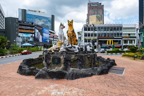 Kuching Malaysia Mai 2023 Kuchinger Katzenstatue Stadtzentrum Von Kuching Sarawak — Stockfoto