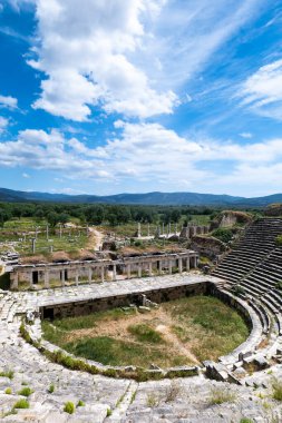 Aydın 'ın Aphrodisias antik kent arkeoloji sahası. 