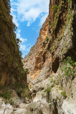 Fethiye 'de kanyon ve nehri olan Saklikent Milli Parkı. 