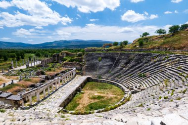 Aydın 'ın Aphrodisias antik kent arkeoloji sahası. 