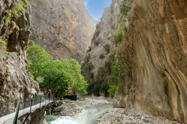 Fethiye 'de kanyon ve nehri olan Saklikent Milli Parkı. 