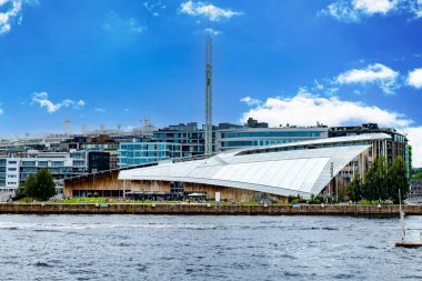 Oslo, Norveç - 08.05.2024: Oslo, Norveç 'teki Astrup Fearnley Modern Sanat Müzesi 