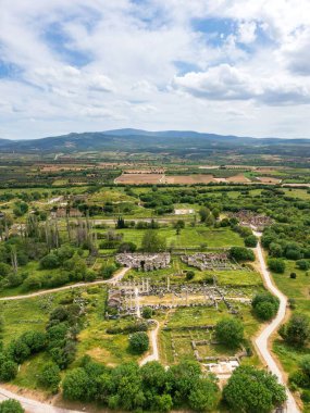Aydın 'ın Aphrodisias antik kent arkeoloji sahası. 