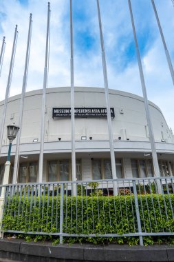 Bandung, Endonezya - 04.05.2024: Bandung, Endonezya 'da Asya Afrika Konferansı Müzesi. Bandung, Java, Endonezya 'da tarihi bir müze