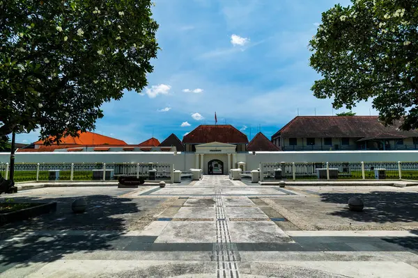  Yogyakarta, Endonezya 'daki Vrisburg Kalesi. Vreadburg, Yogyakarta şehrinde bulunan eski bir koloni kalesiydi ve şu anda turistler için popüler bir müzeydi..