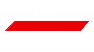 Saniyede 60 kare ile yüksek çözünürlüklü 4K çözünürlükte kırmızı ve beyaz renklerde modern alt üçlünün yumuşak hareket animasyonu.