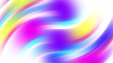 Renkli animasyon. 4K 60fps 'de çok renkli hareketli animasyon. Modern soyut eğim ve arkaplan.