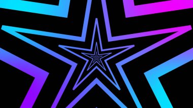 Çok renkli parlayan sonsuz yıldızların soyut çizimi tünellerin yüksek çözünürlüğü. Kullanımı kolay.