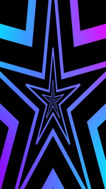 Parlayan sonsuz yıldız tüneli - Dikey yüksek çözünürlük.