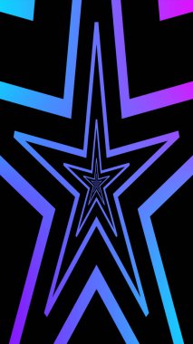 Parlayan sonsuz yıldız tüneli - Dikey yüksek çözünürlük.