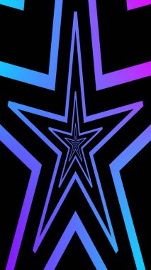 Parlayan sonsuz yıldız tüneli - Dikey yüksek çözünürlük.