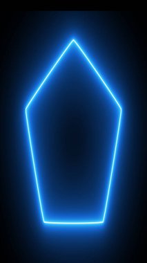 Neon renkli, pürüzsüz bir tünel. Parlayan neon renkli ışık tüneli. Kullanımı kolay.