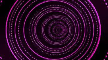 Parlayan Işığın Büyüleyici Tüneli 'nde Yolculuk Dünya Dışı Güzellik ve Üstünlüğün Büyüleyici Resmi