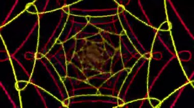 Soyut hareket dijital animasyonsuz döngü tüneli 4k 60fps. 