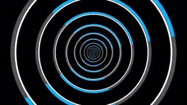 Çembersiz döngü tüneli hareket hızıyla ilerliyor. 3D tünel 4k 60fps.